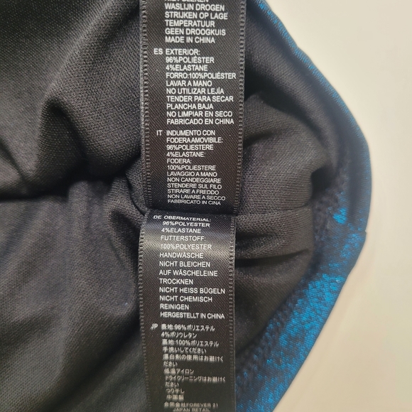 ❤️FOREVER 21 STRAPLESS ROUCHED SPARKLE TURQUOISE BLUE DRESS.SIZE :M - Picture 7 of 10